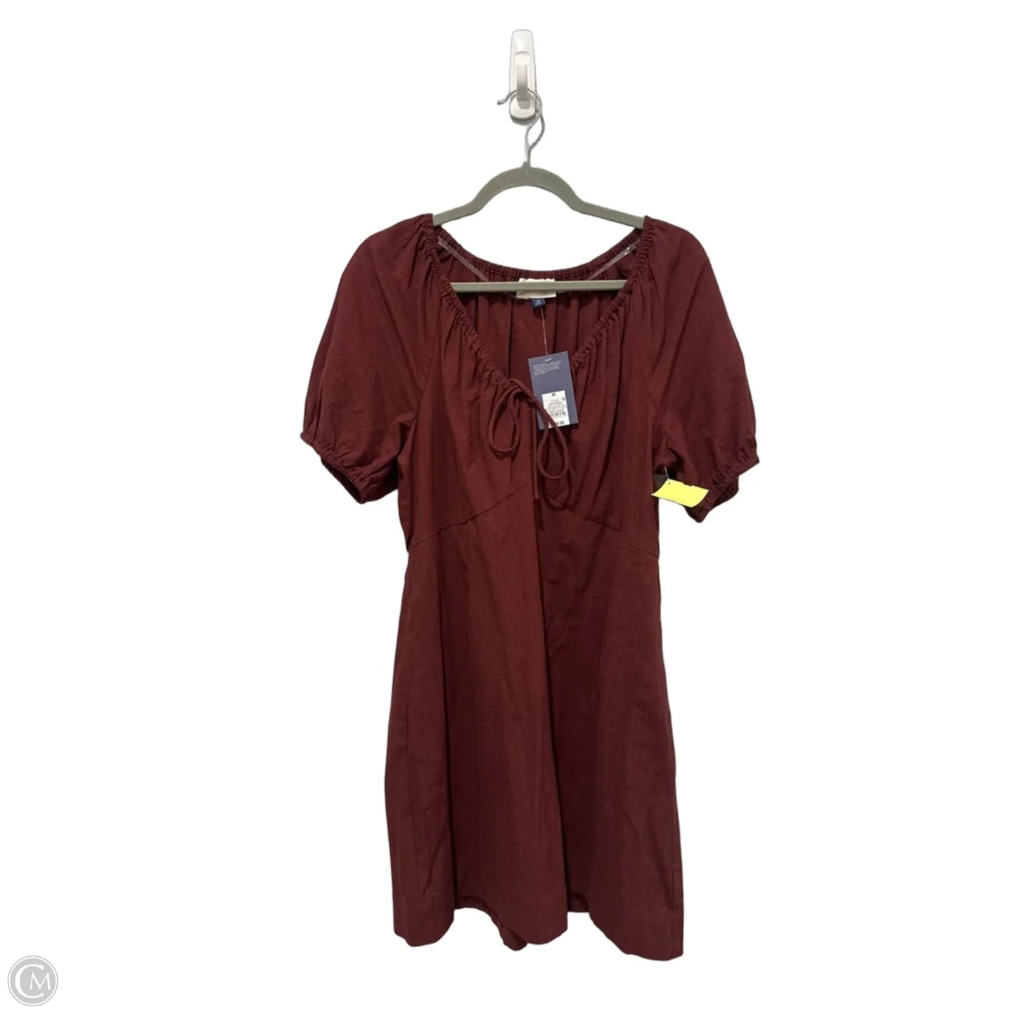 Dress Casual Short By Universal Thread In Maroon, Size: M