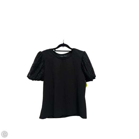 Top Short Sleeve By Clothes Mentor In Black, Size: M
