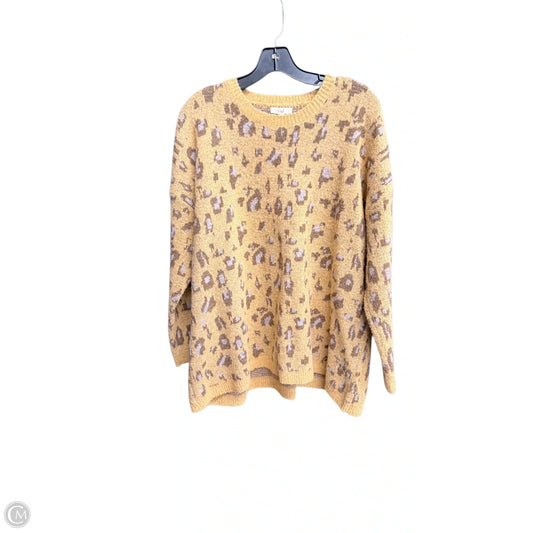 Sweater By Easel In Animal Print, Size: M
