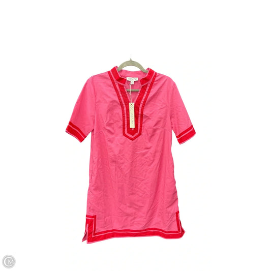 Dress Casual Short By She + Sky In Pink & Red, Size: S