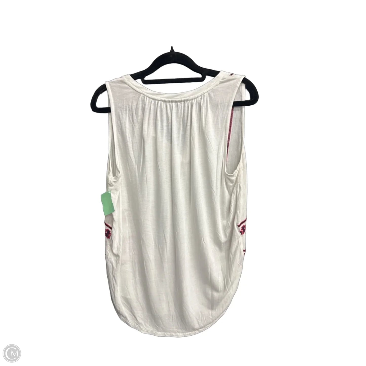 Top Sleeveless By Loft In White, Size: S