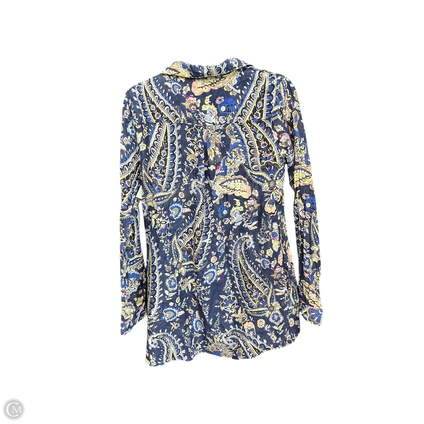 Top Long Sleeve By Clothes Mentor In Paisley Print, Size: M