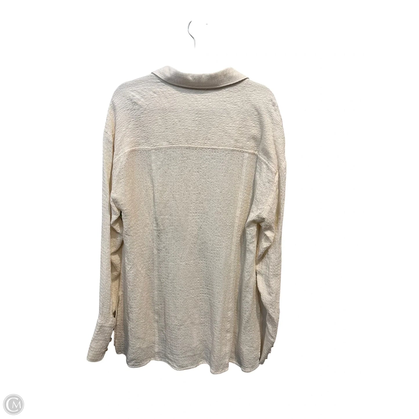 Top Long Sleeve By Pilcro In Cream, Size: Xl