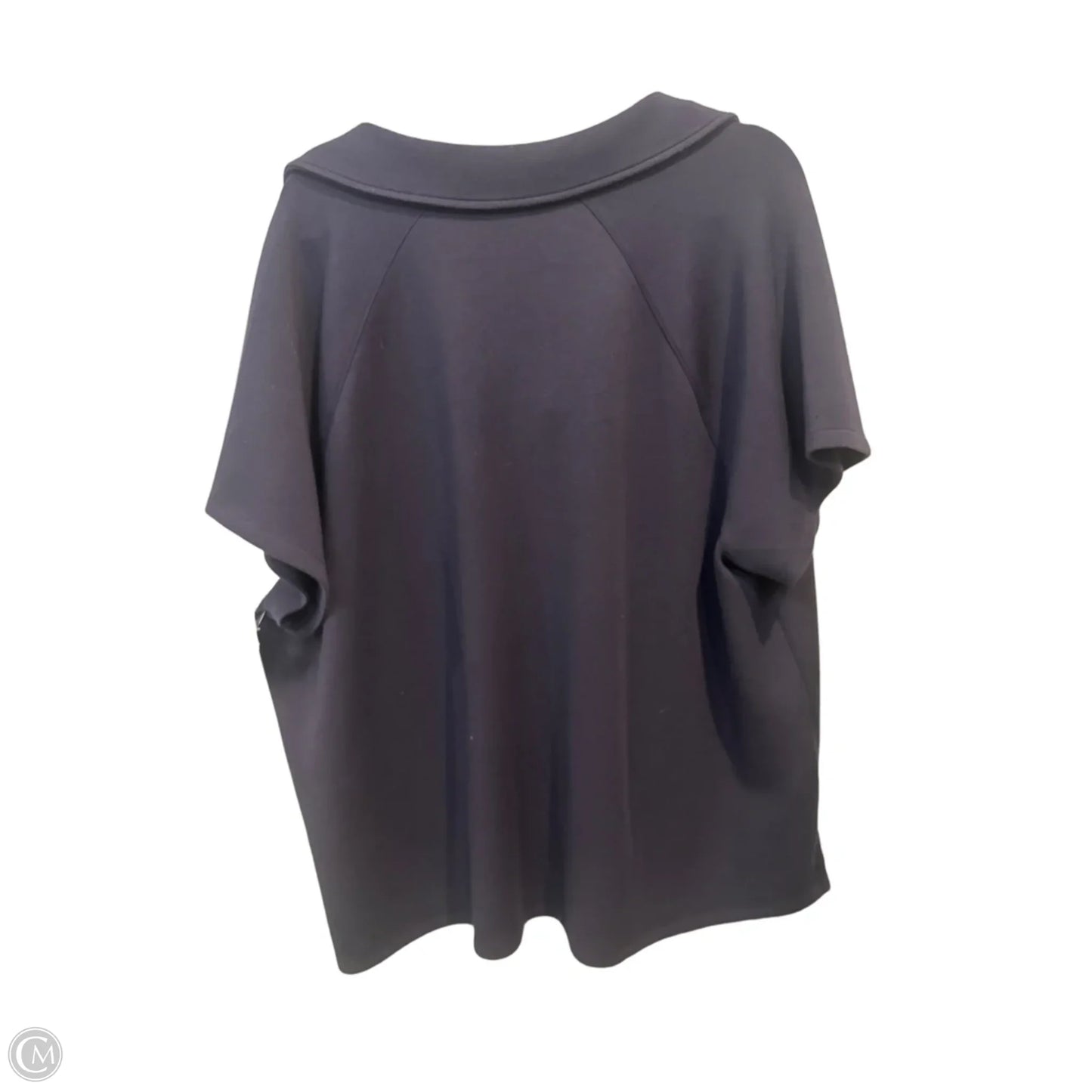 Top Short Sleeve By Talbots In Navy, Size: 3x