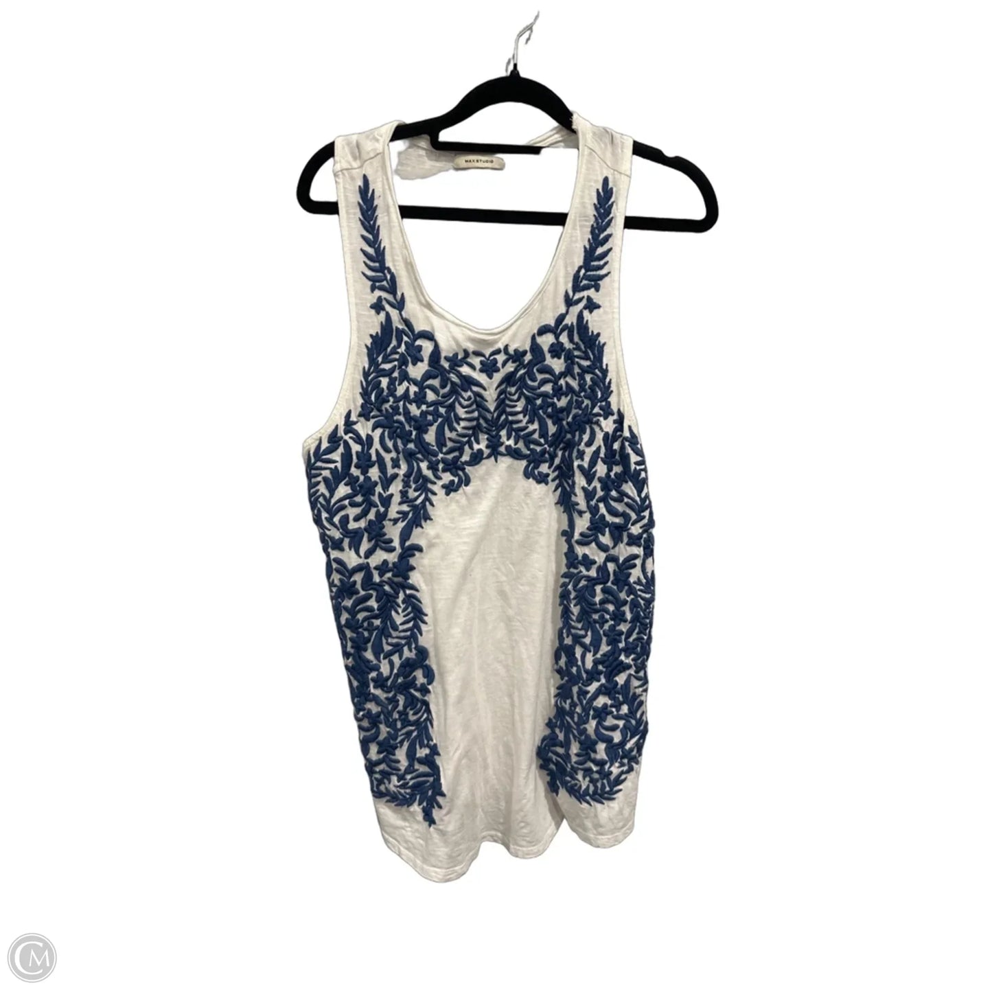 Top Sleeveless By Max Studio In White, Size: M