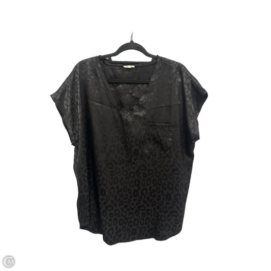 Top Short Sleeve By Jodifl In Animal Print, Size: L