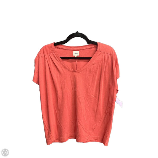 Top Short Sleeve By Jag In Coral, Size: S