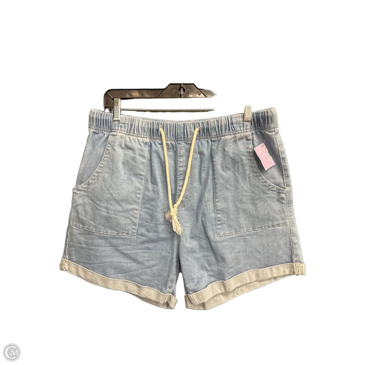 Shorts By Clothes Mentor In Blue Denim, Size: 14