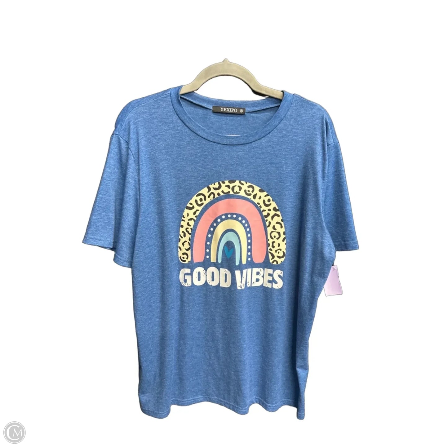 Top Short Sleeve By Clothes Mentor In Blue, Size: Xl