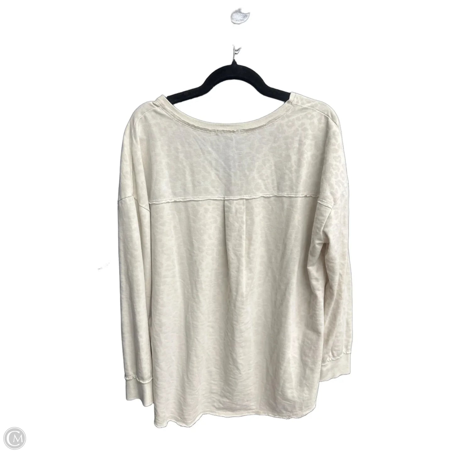 Top Long Sleeve By Z Supply In Leopard Print, Size: M
