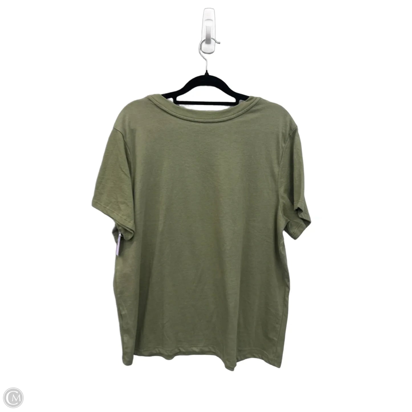 Top Short Sleeve Basic By Zoe And Liv In Green, Size: L