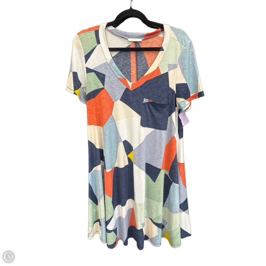 Dress Casual Short By Entro In Geometric Pattern, Size: M