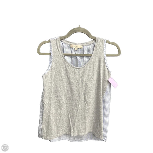 Top Sleeveless By Loft In Grey, Size: Xsp