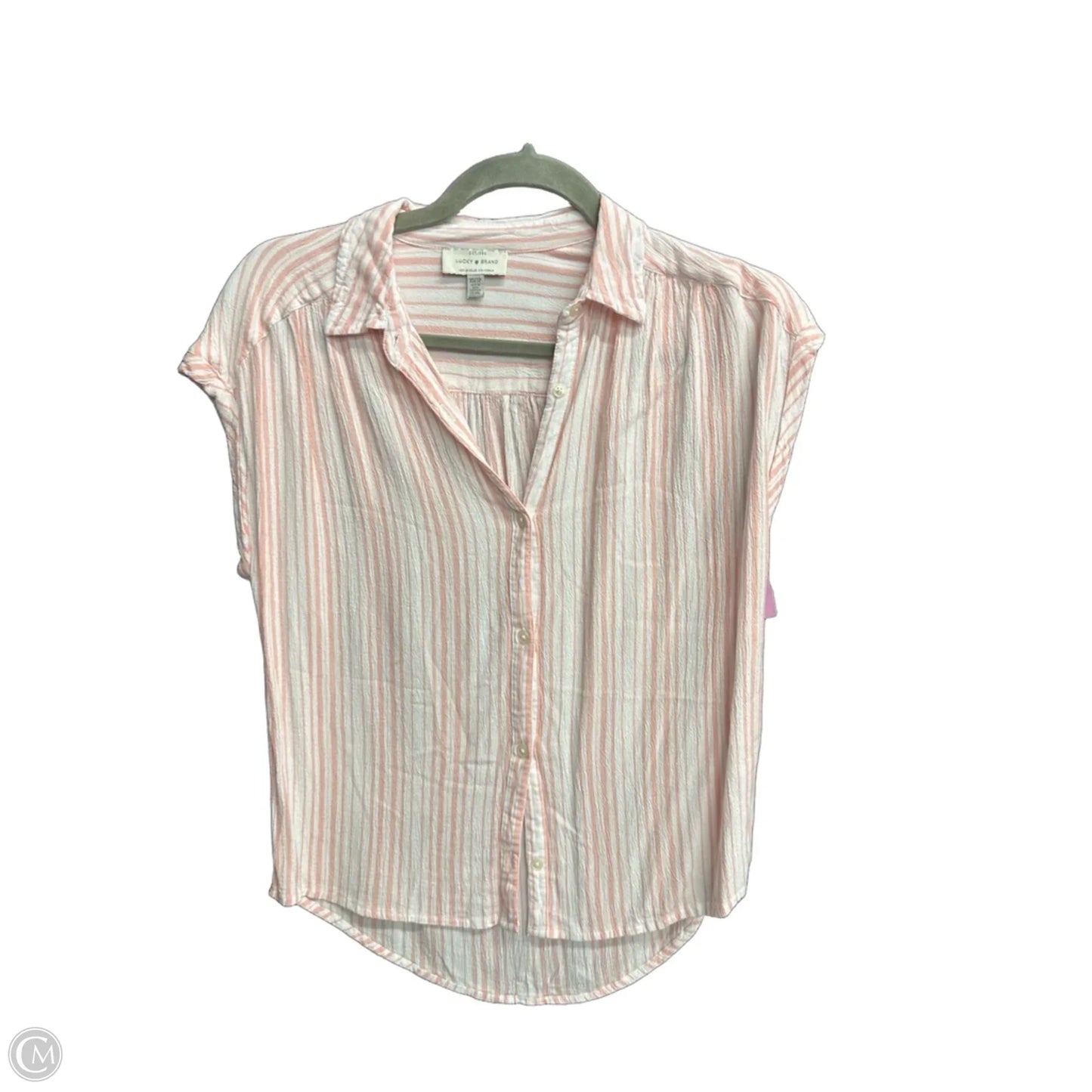 Top Sleeveless By Lucky Brand In Striped Pattern, Size: Xs