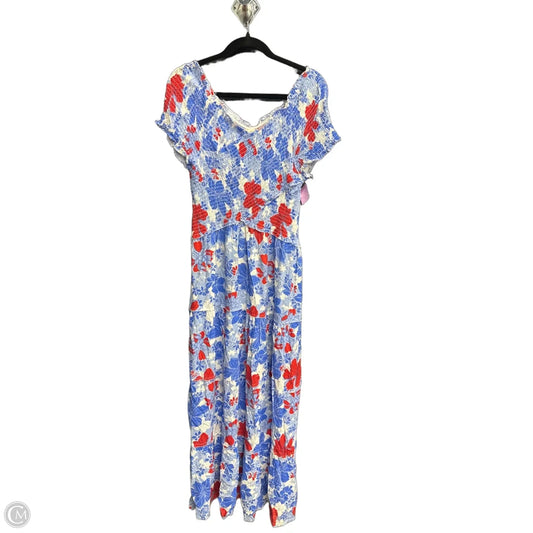 Dress Casual Maxi By Jessica Simpson In Floral Print, Size: Xl