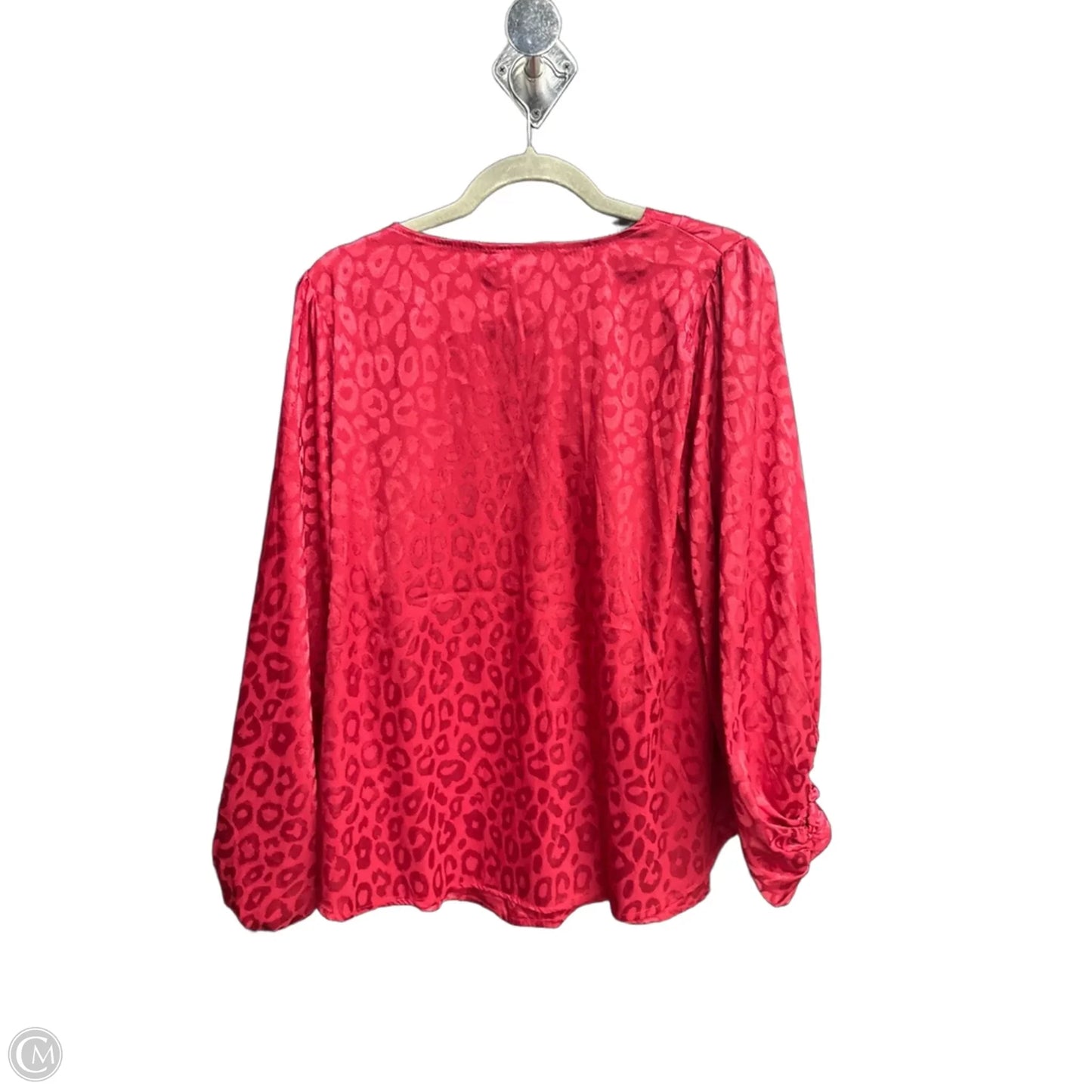 Top Long Sleeve By Ee Some In Leopard Print, Size: M