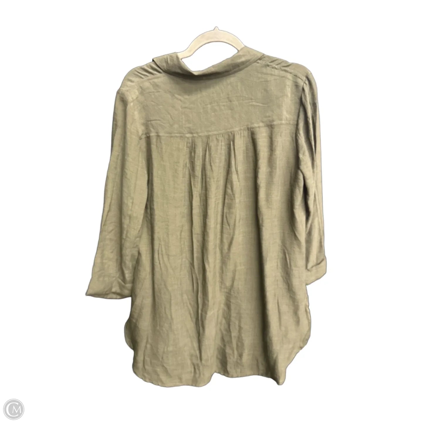 Top Long Sleeve By Cato In Green, Size: M