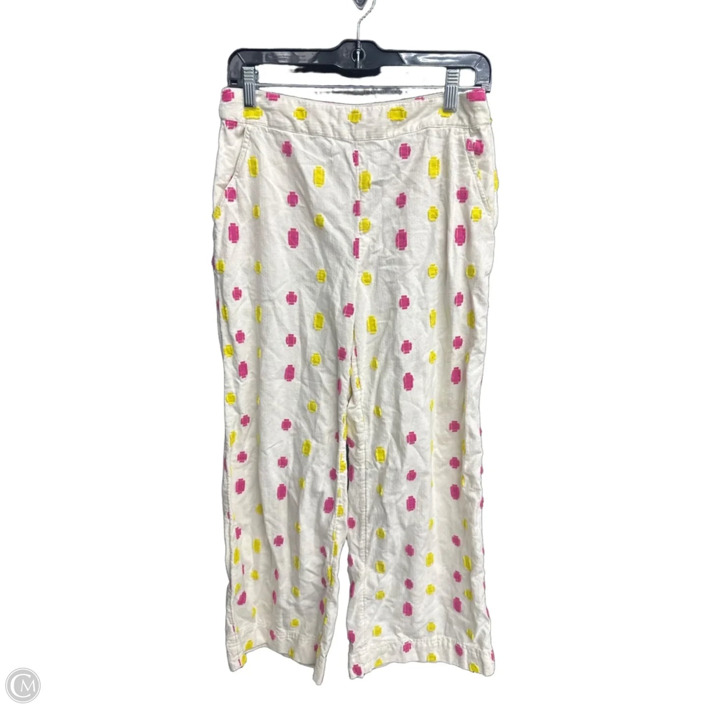 Pants Linen By Anthropologie In Ivory, Size: 4