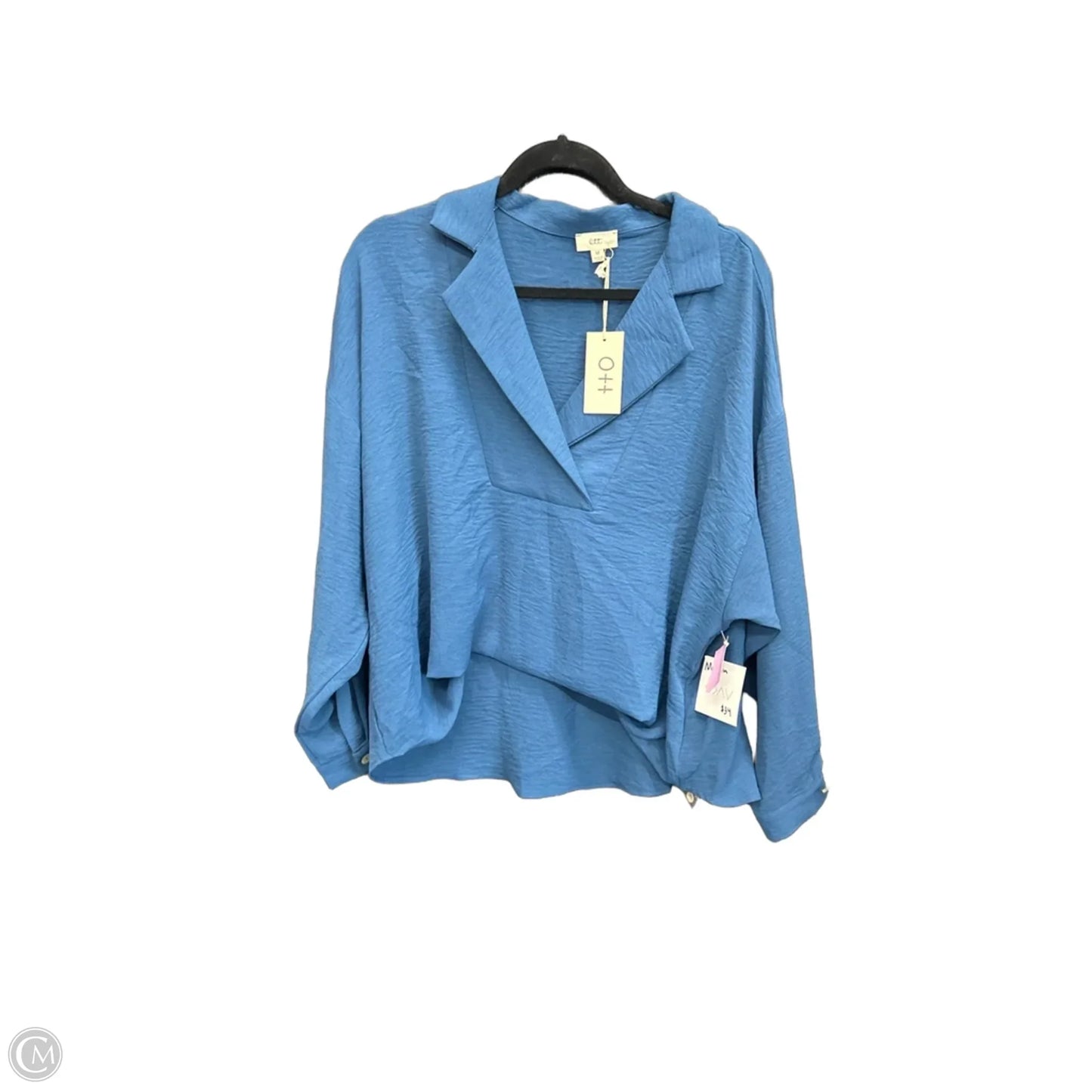 Top Long Sleeve By Clothes Mentor In Blue, Size: M