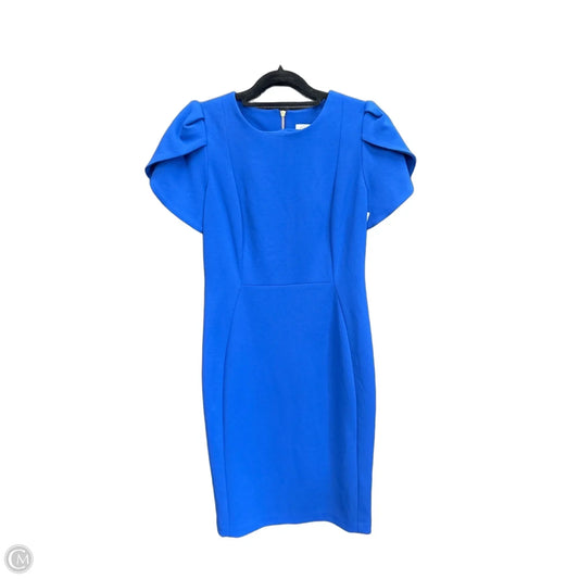 Dress Work By Calvin Klein In Blue, Size: M