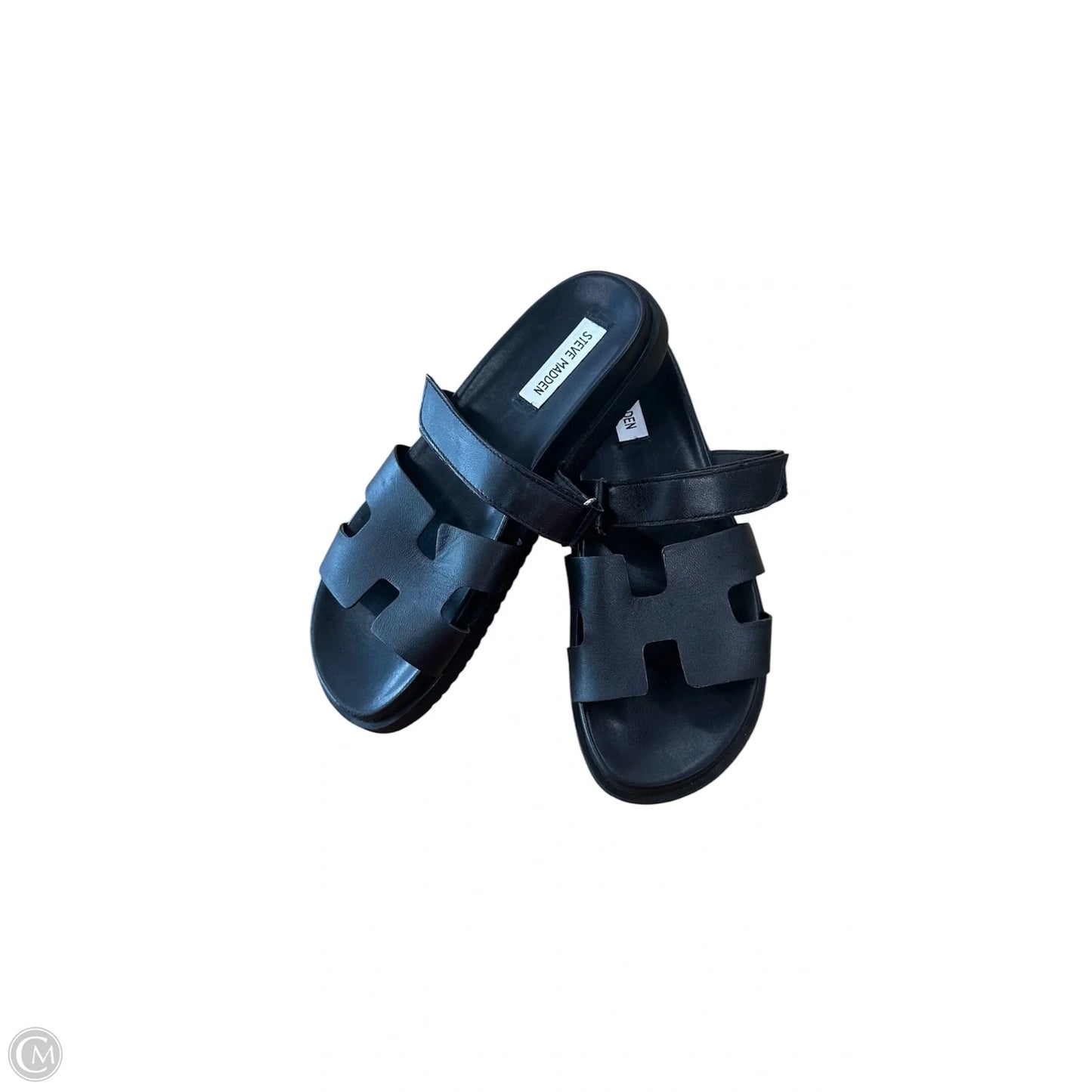 Sandals Flats By Steve Madden In Black, Size: 9