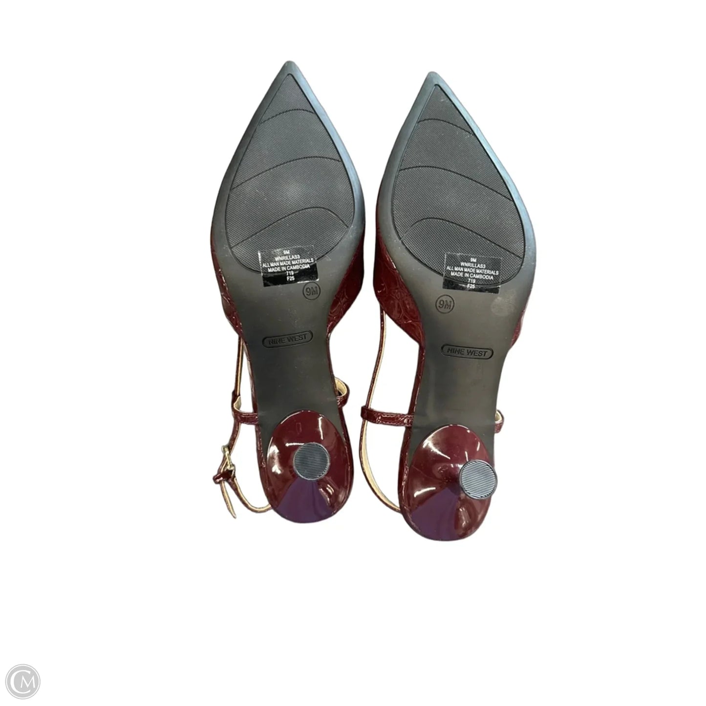 Shoes Heels Kitten By Nine West In Red, Size: 9