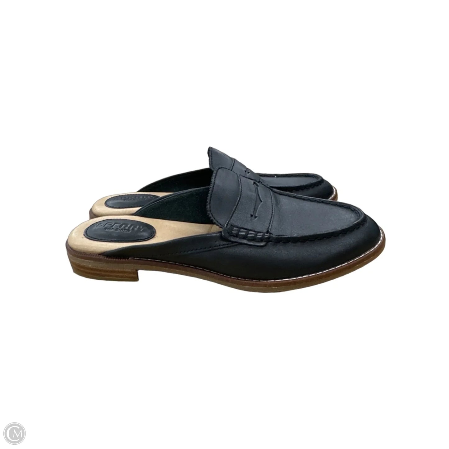 Shoes Flats By Sperry In Black & Brown, Size: 7
