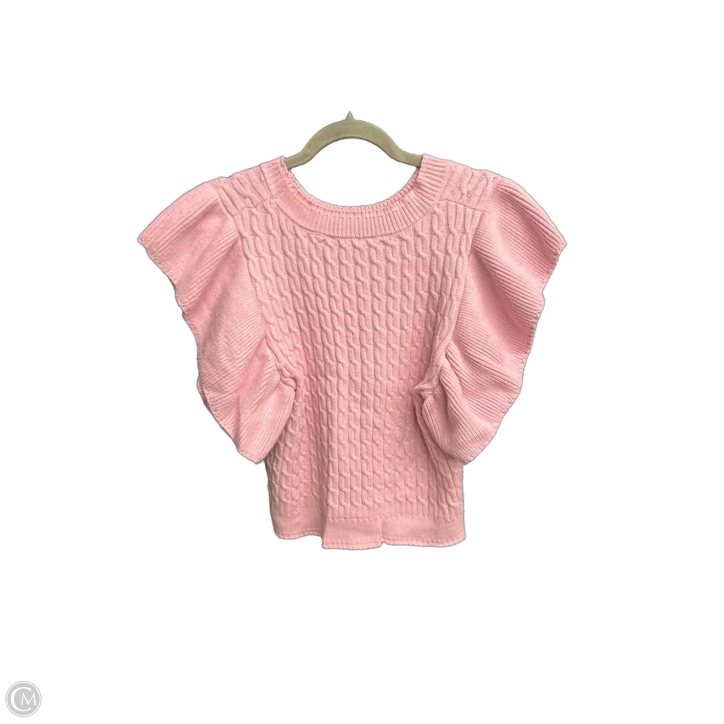 Top Short Sleeve By Clothes Mentor In Pink, Size: L