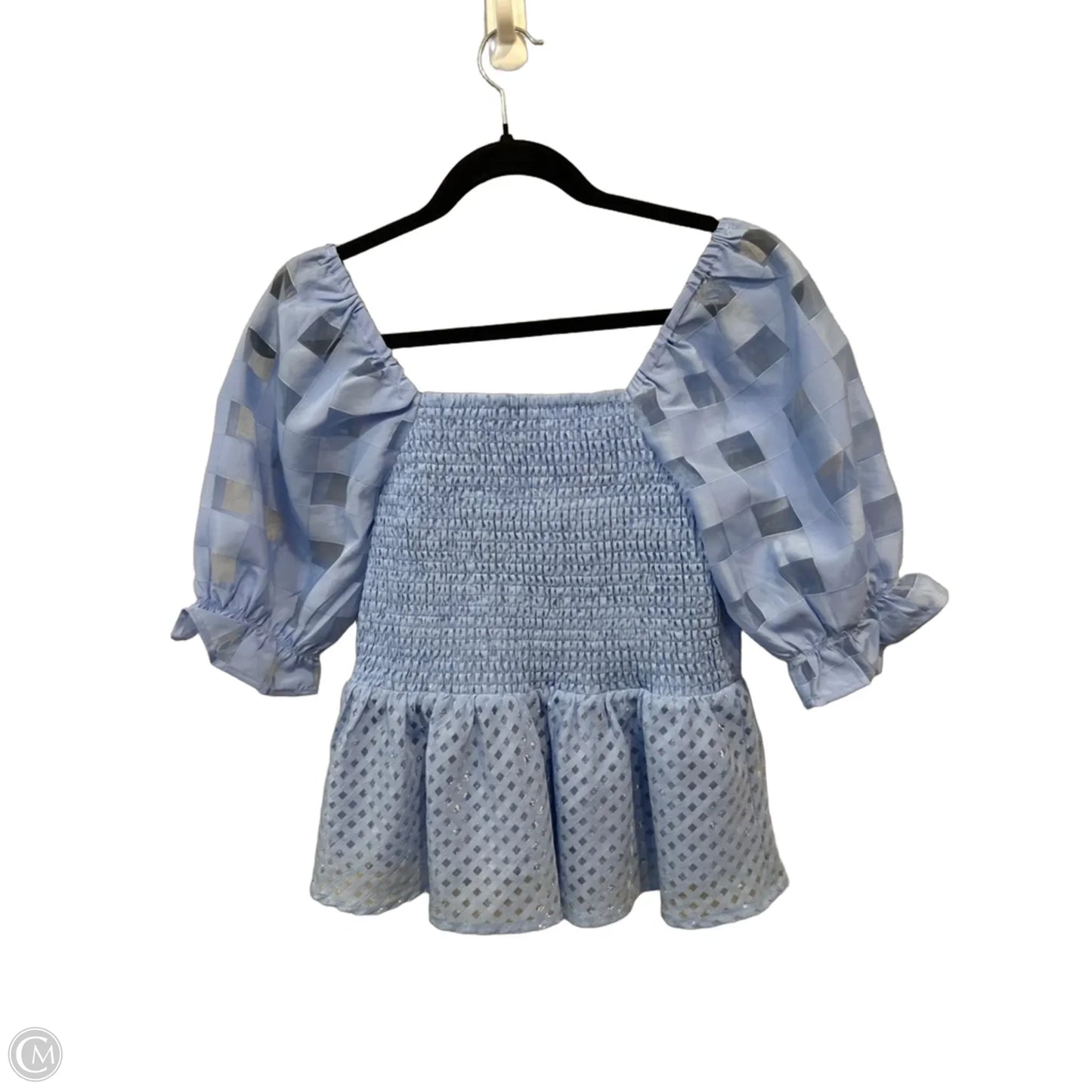 Top Short Sleeve By Umgee In Blue, Size: M