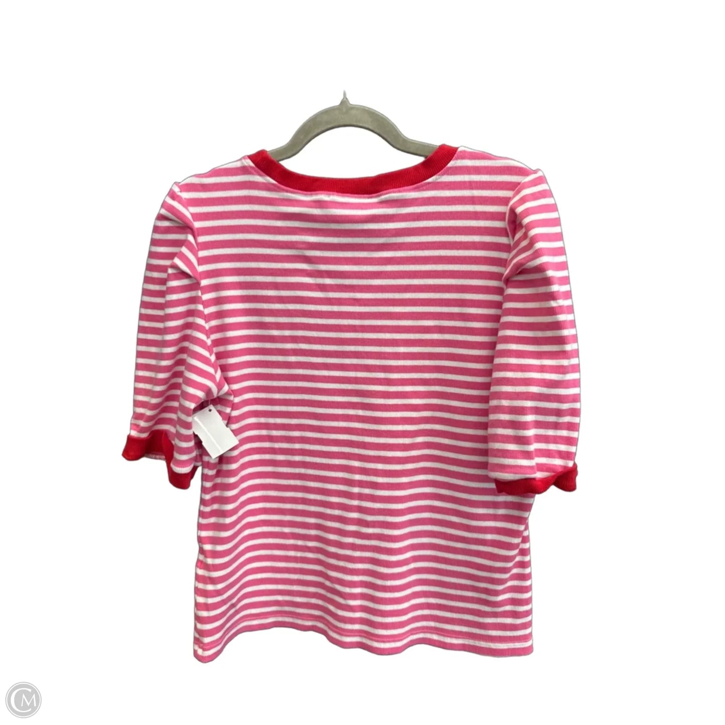 Top Short Sleeve Designer By Rebecca Minkoff In Striped Pattern, Size: Xl