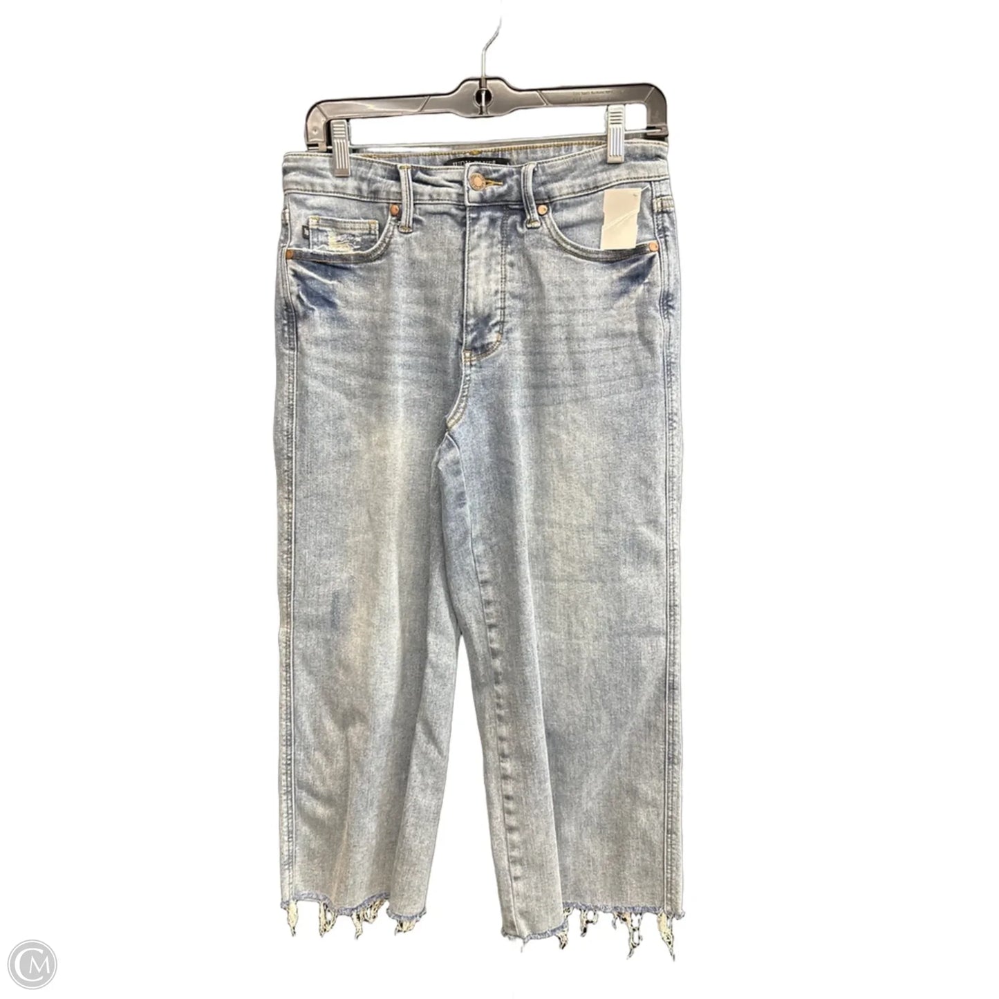 Jeans Wide Leg By Judy Blue In Blue Denim, Size: 8