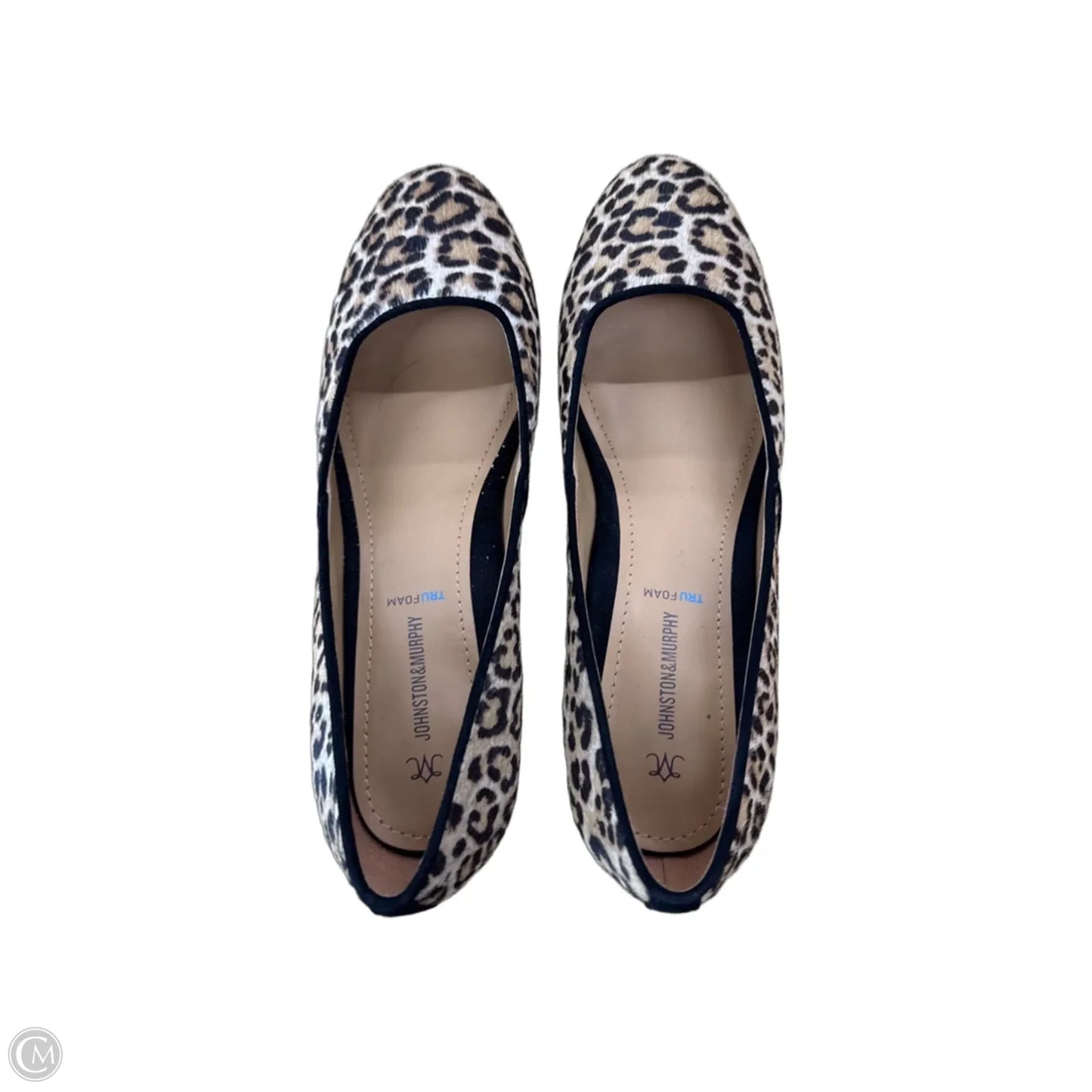 Shoes Heels Block By Johnston & Murphy In Leopard Print, Size: 8