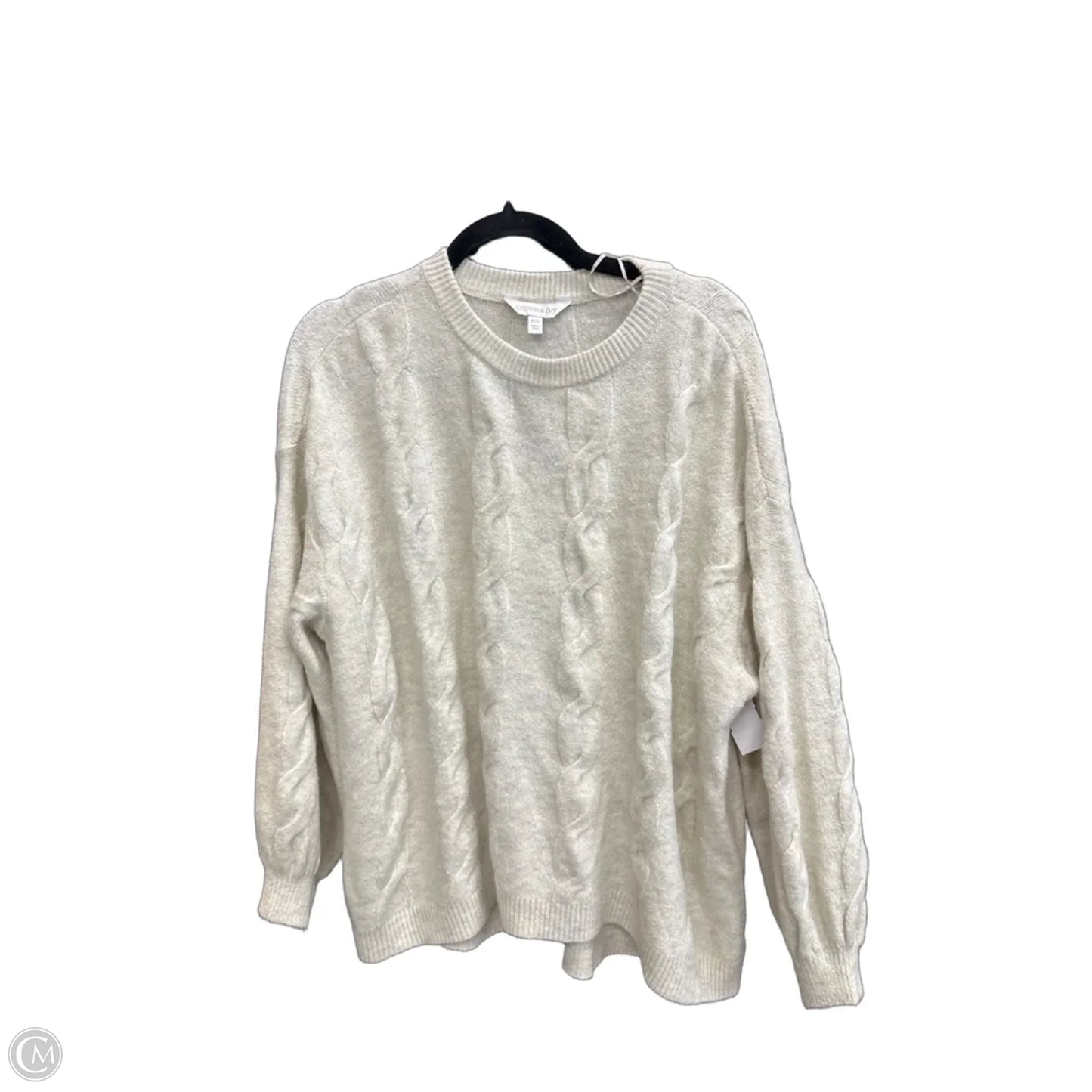 Sweater By Clothes Mentor In Cream, Size: S