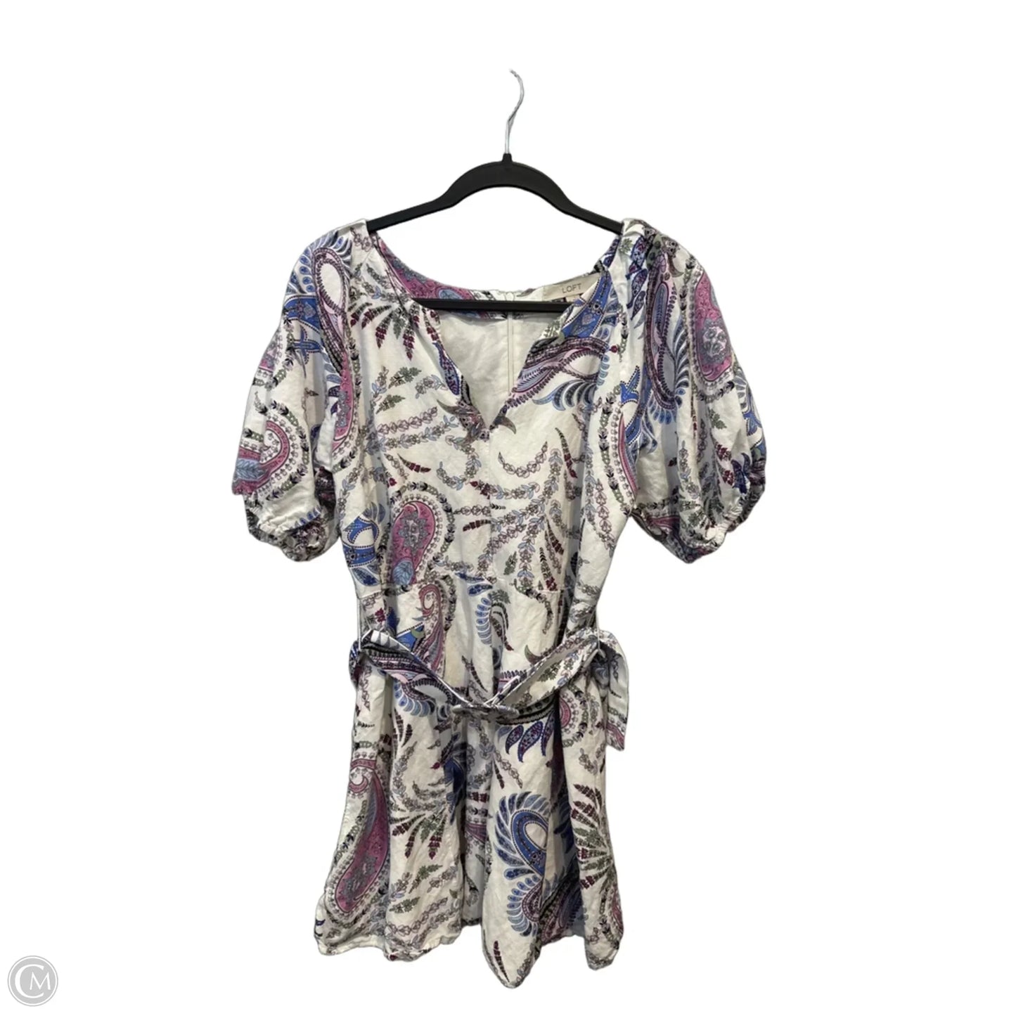 Dress Casual Short By Loft In Paisley Print, Size: M