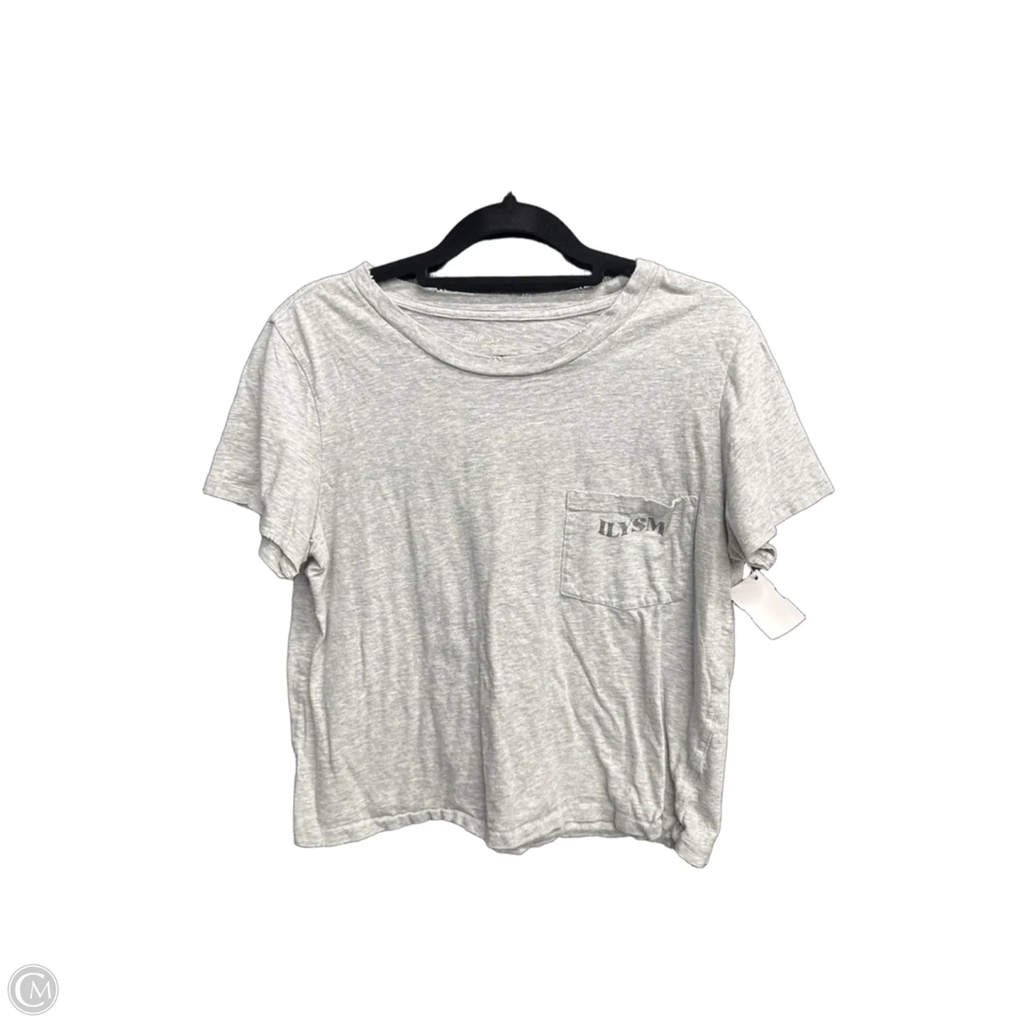 Top Short Sleeve Basic By Aerie In Grey, Size: M