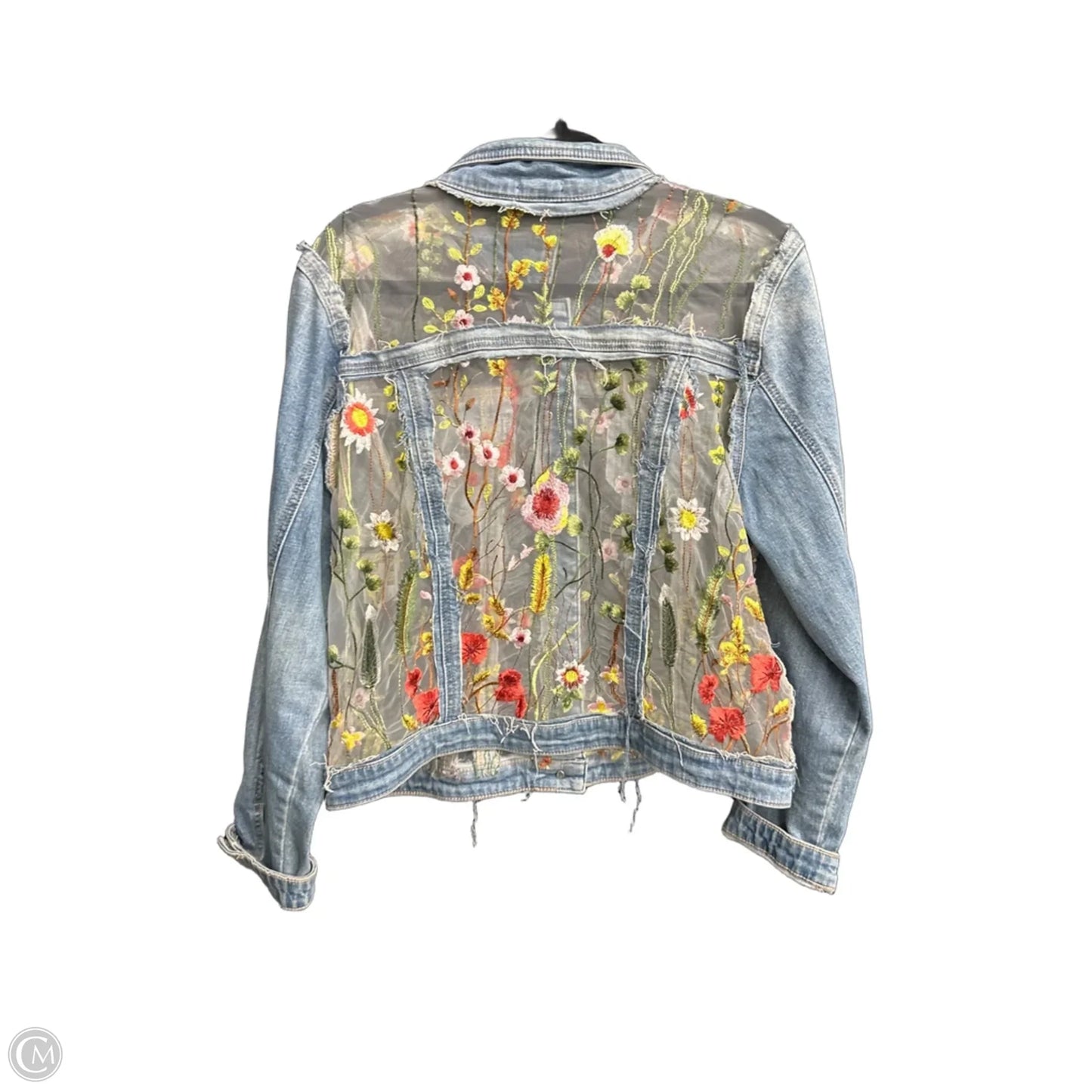 Jacket Denim By Buffalo David Bitton In Floral Print, Size: Xl