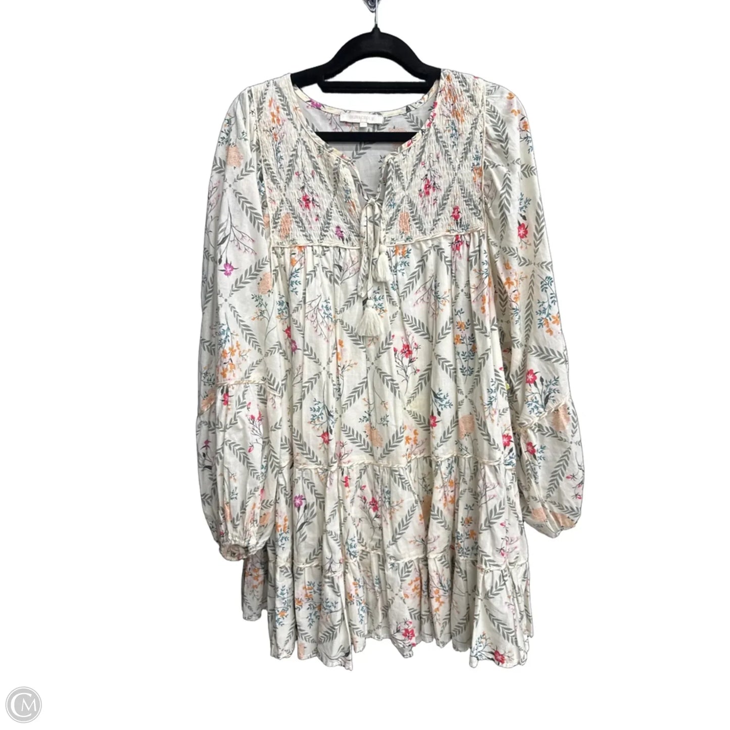 Dress Casual Short By Olivaceous In Floral Print, Size: L