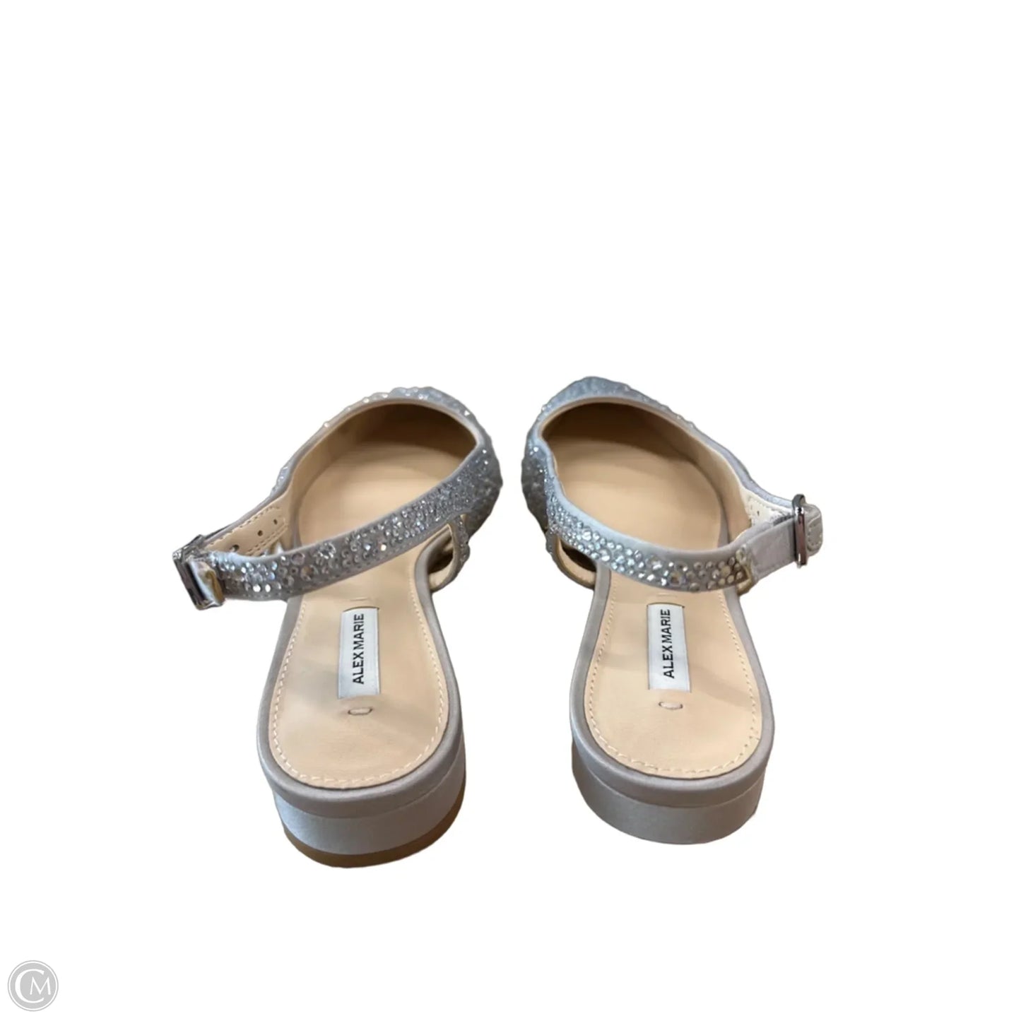 Shoes Flats By Alex Marie In Silver & Tan, Size: 6