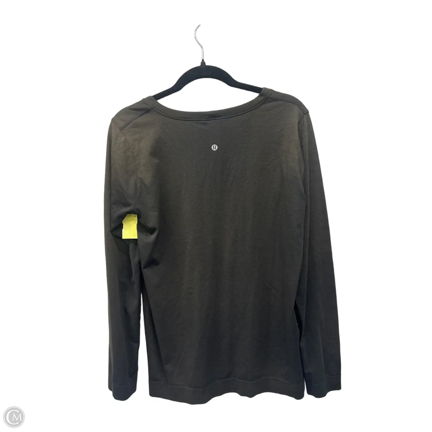 Athletic Top Long Sleeve Crewneck By Lululemon In Black, Size: M