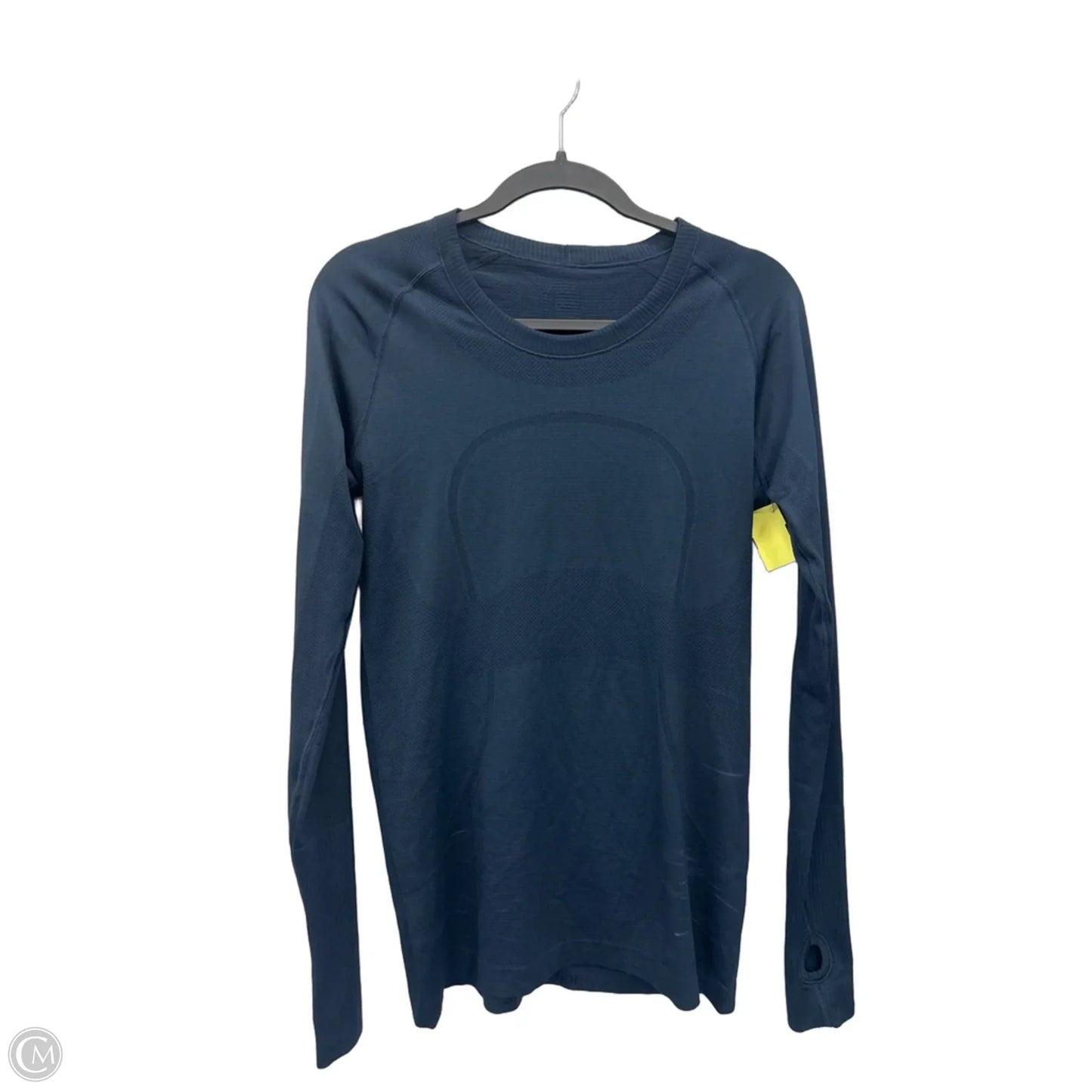 Athletic Top Long Sleeve Crewneck By Lululemon In Navy, Size: M