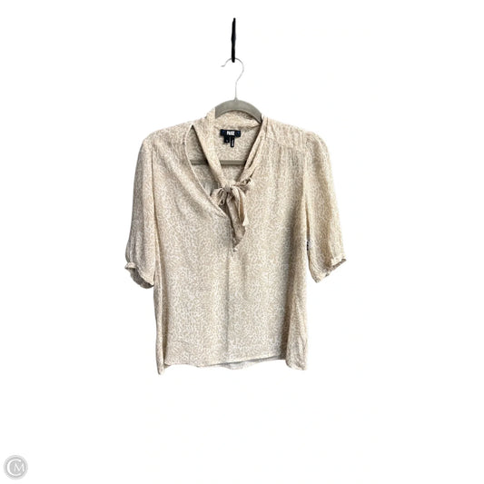 Top Short Sleeve By Paige In Leopard Print, Size: S