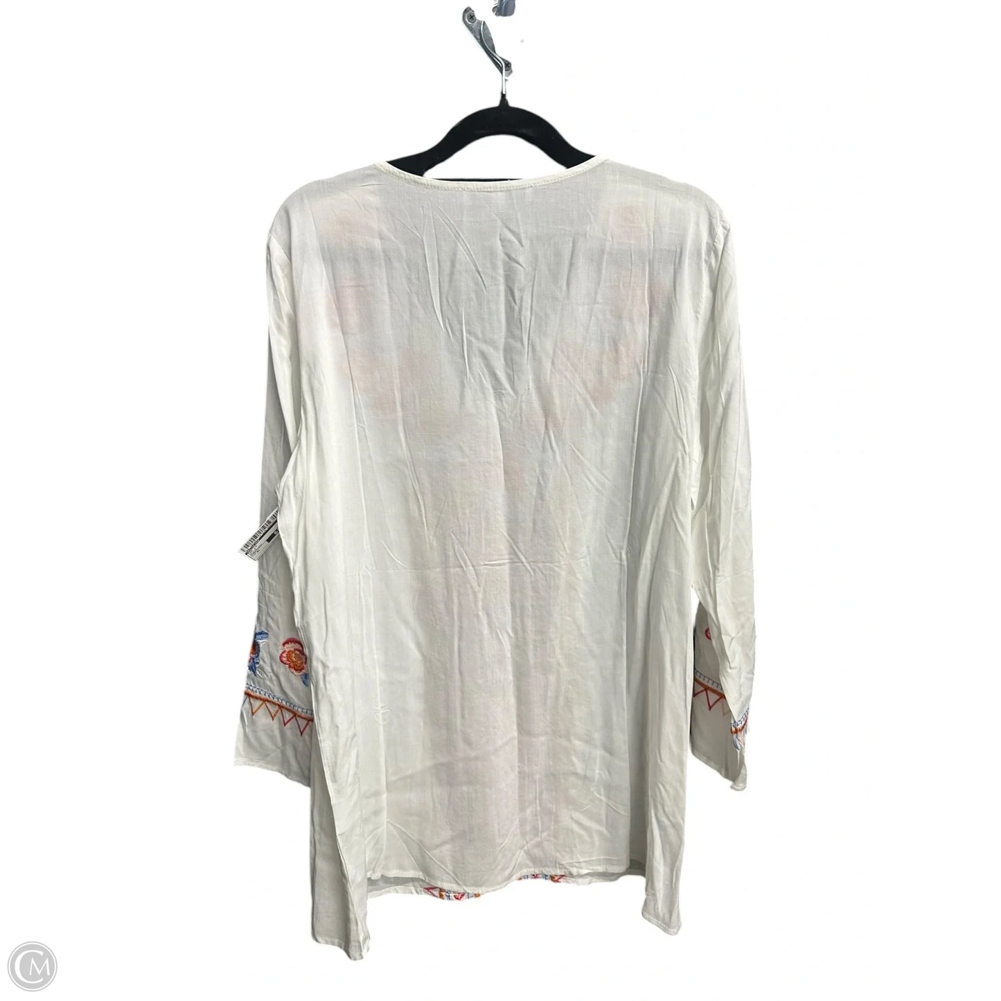 Top Long Sleeve By Misslook In White, Size: Xl
