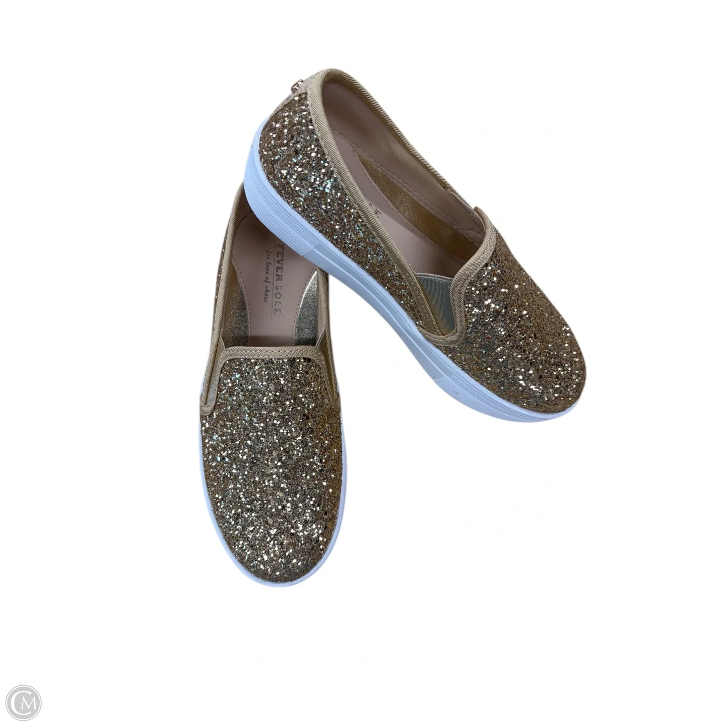 Shoes Sneakers By Clothes Mentor In Gold, Size: 7