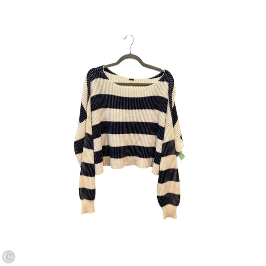 Sweater By Free People In Striped Pattern, Size: S