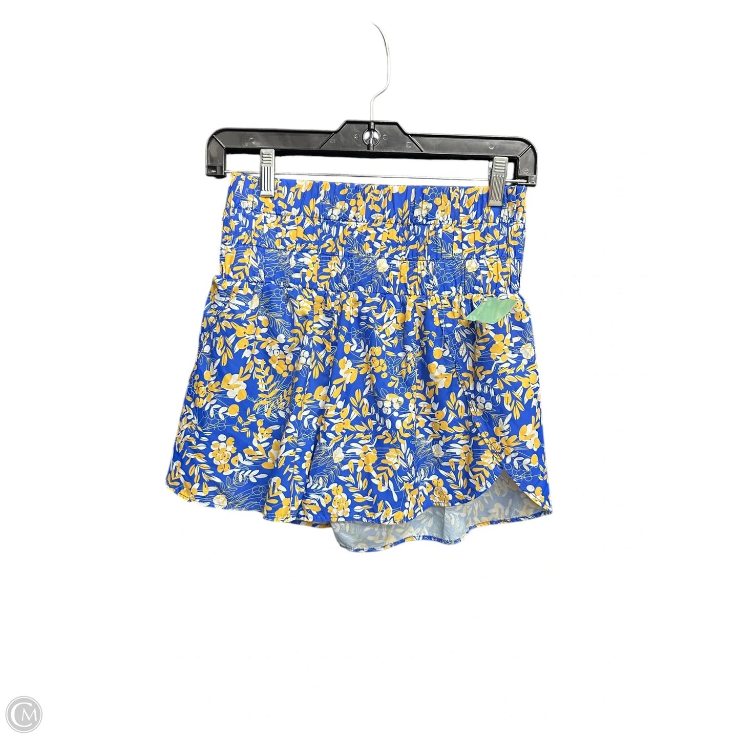 Athletic Shorts By Tcec In Blue & Yellow, Size: S