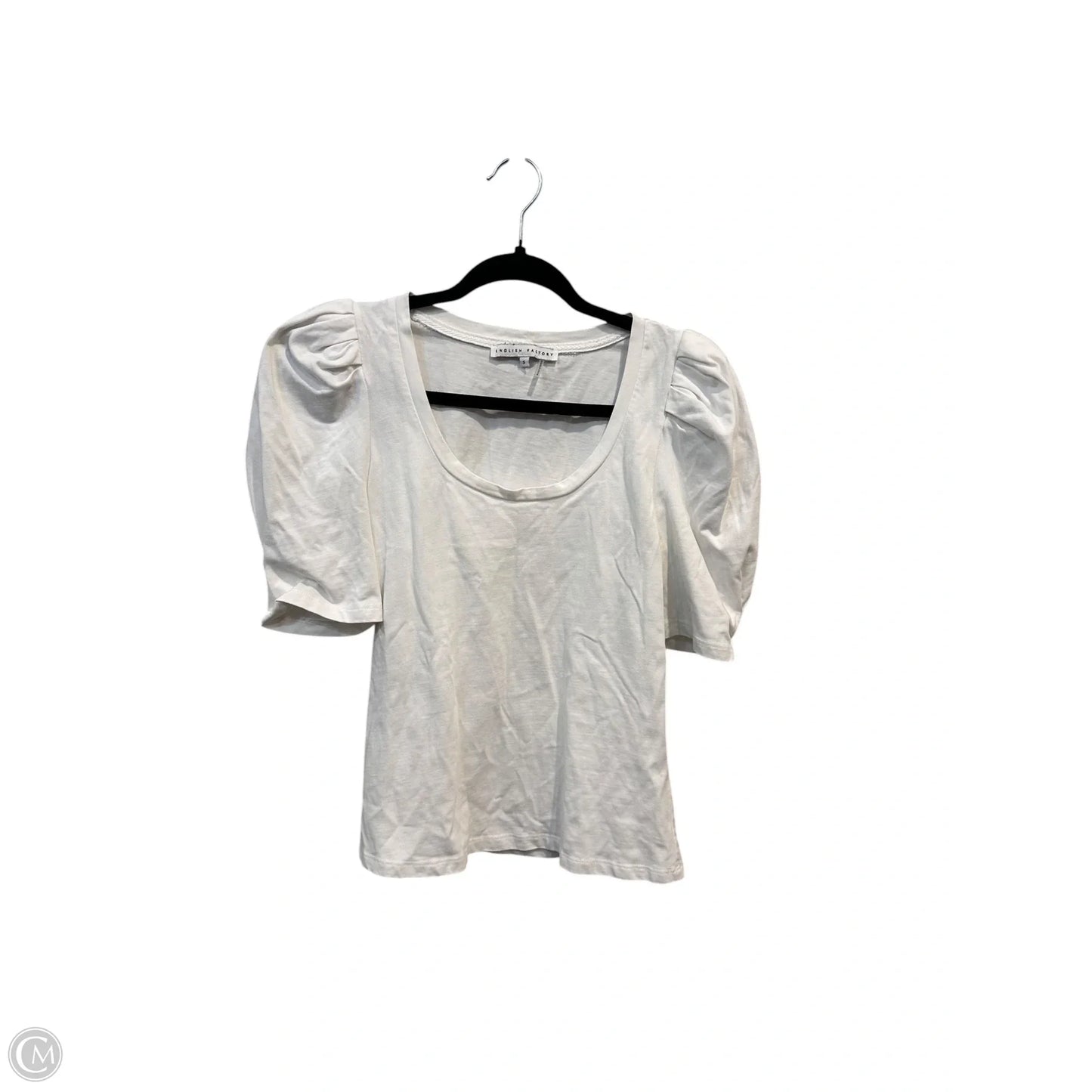 Top Short Sleeve By English Factory In White, Size: S
