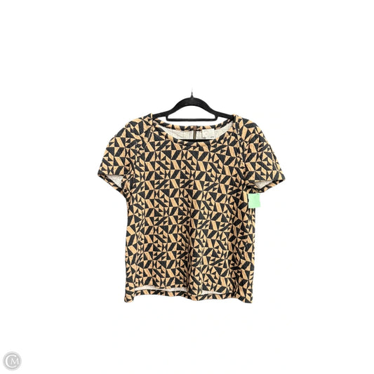 Top Short Sleeve By Clothes Mentor In Black & Cream, Size: S