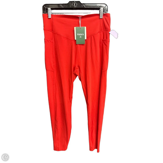 Athletic Leggings By Halara In Red, Size: L