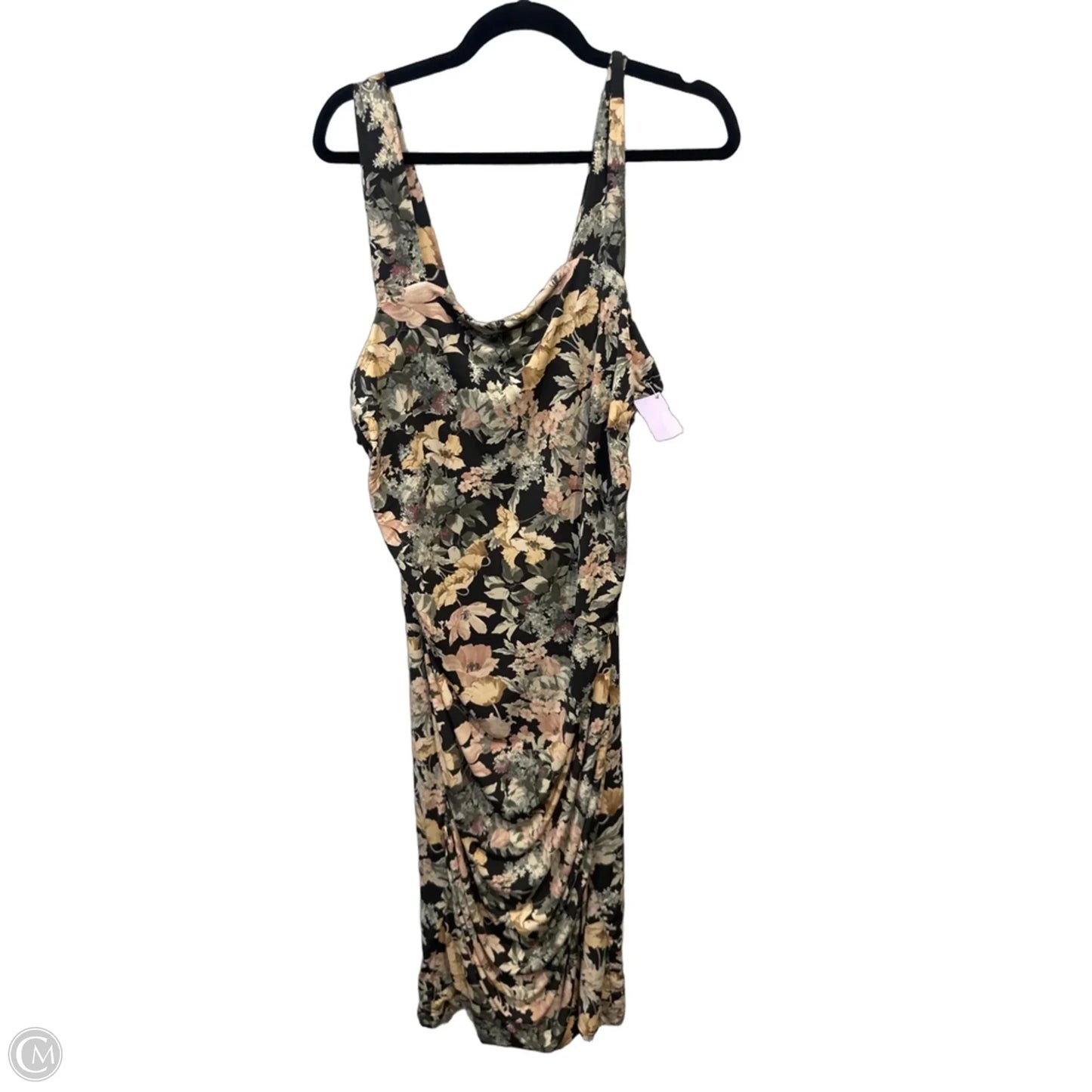 Dress Casual Maxi By Maurices In Floral Print, Size: Xl