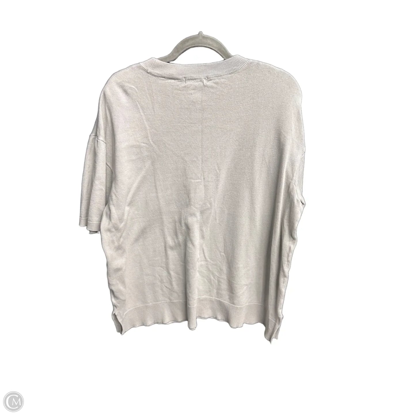 Top Short Sleeve By H&m In Grey, Size: M